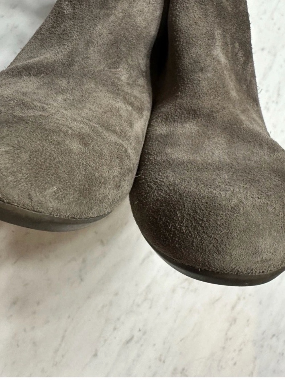 Vionic Paloma Weather Resistant Suede Ankle Booties Gray Size 7 Wedge Heel - Picture 8 of 8